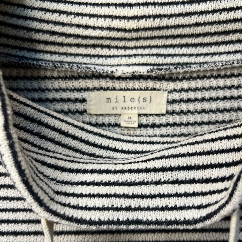 Mile(s) by Madewell Funnel Neck Tie-Sleeve Sweatshirt - Picture 9 of 9